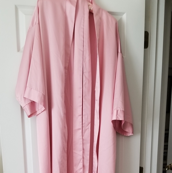 Misses full length satin dressing gown robe - Picture 2 of 2